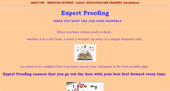 Desktop Screenshot of expertproofing.com