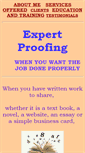Mobile Screenshot of expertproofing.com